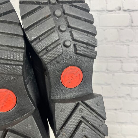 Double H Boots Women Size 10 Leather Chunky Slip ON Oil Resistant Round Toe Y2K - Picture 10 of 16